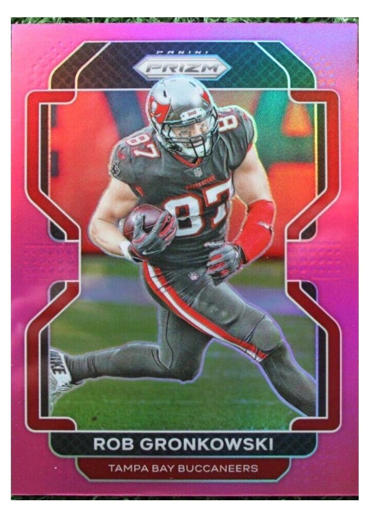 2021 Panini Prizm Base Set Rob Gronkowski Pink Prizm #293 card