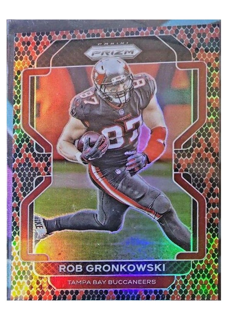 2021 Panini Prizm Base Set Rob Gronkowski Snakeskin Prizm #293 card