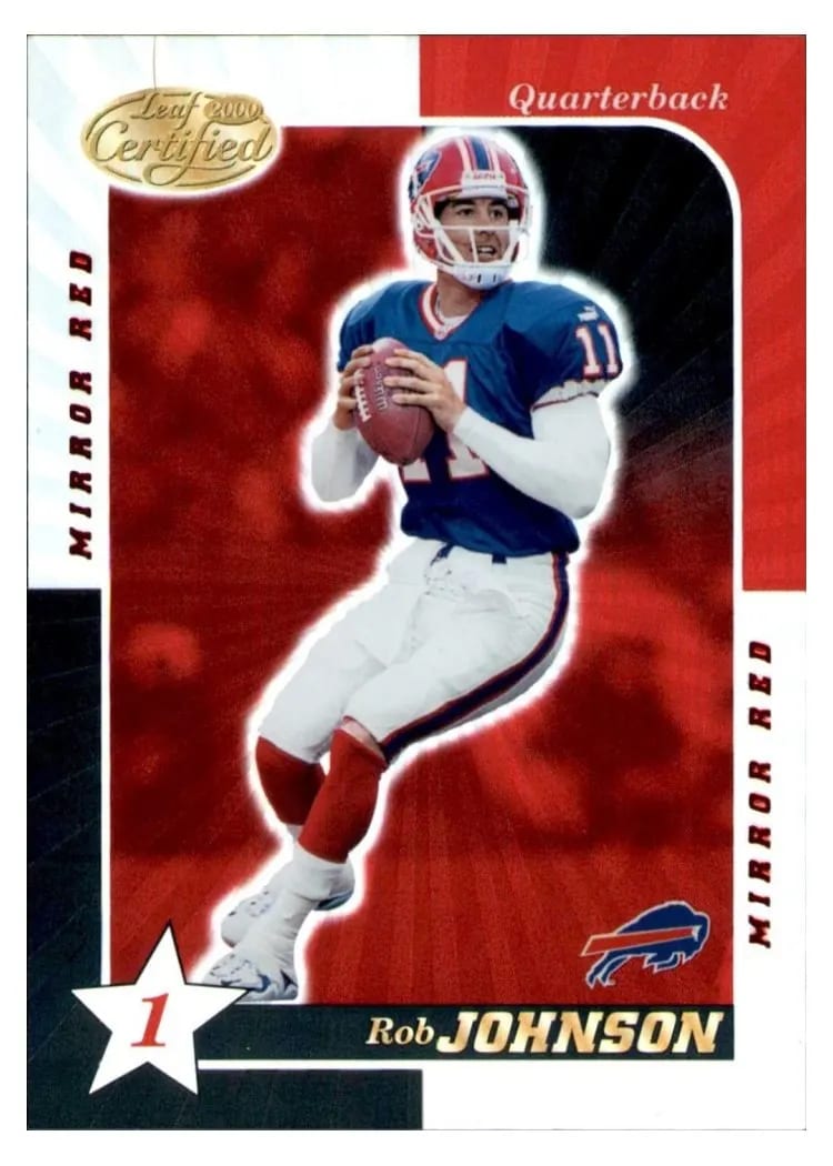 2000 Leaf Certified Rob Johnson #18 card