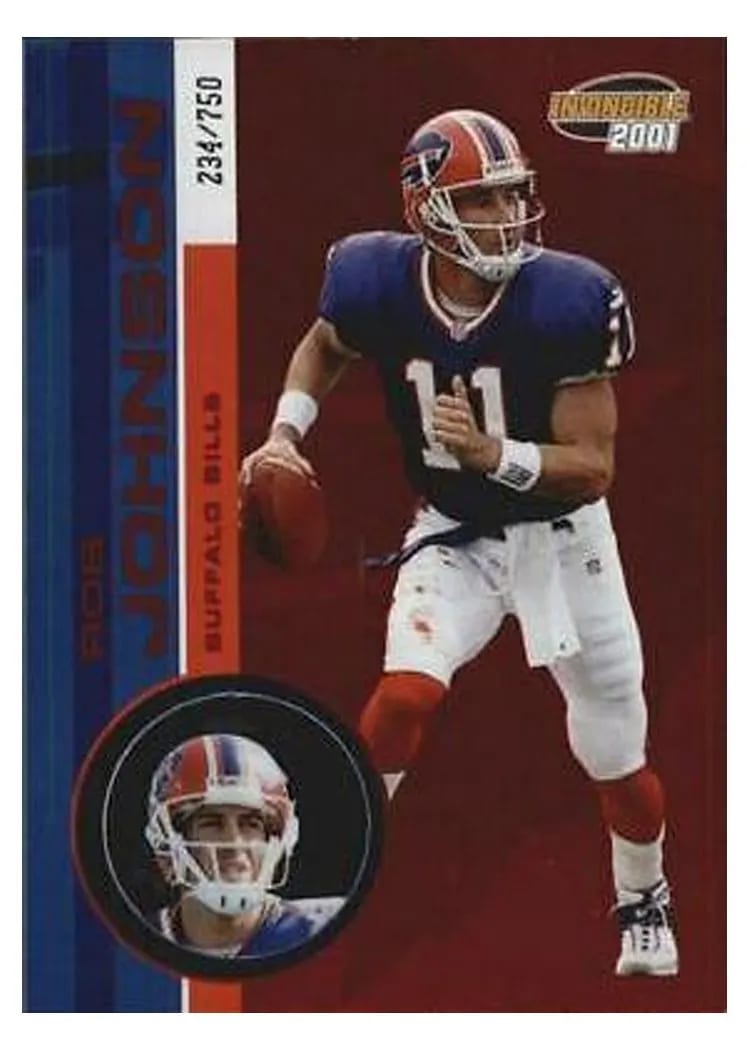 2001 Pacific Invincible Rob Johnson #25 card