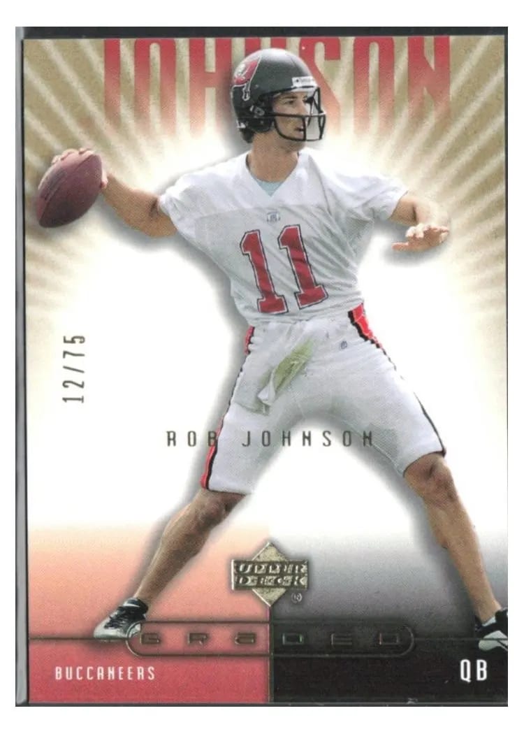 2002 Upper Deck Graded Rob Johnson #86 card