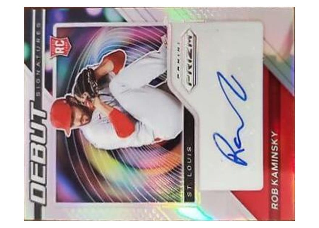 2021 Panini Prizm Debut Signatures Rob Kaminsky #DS-RK card