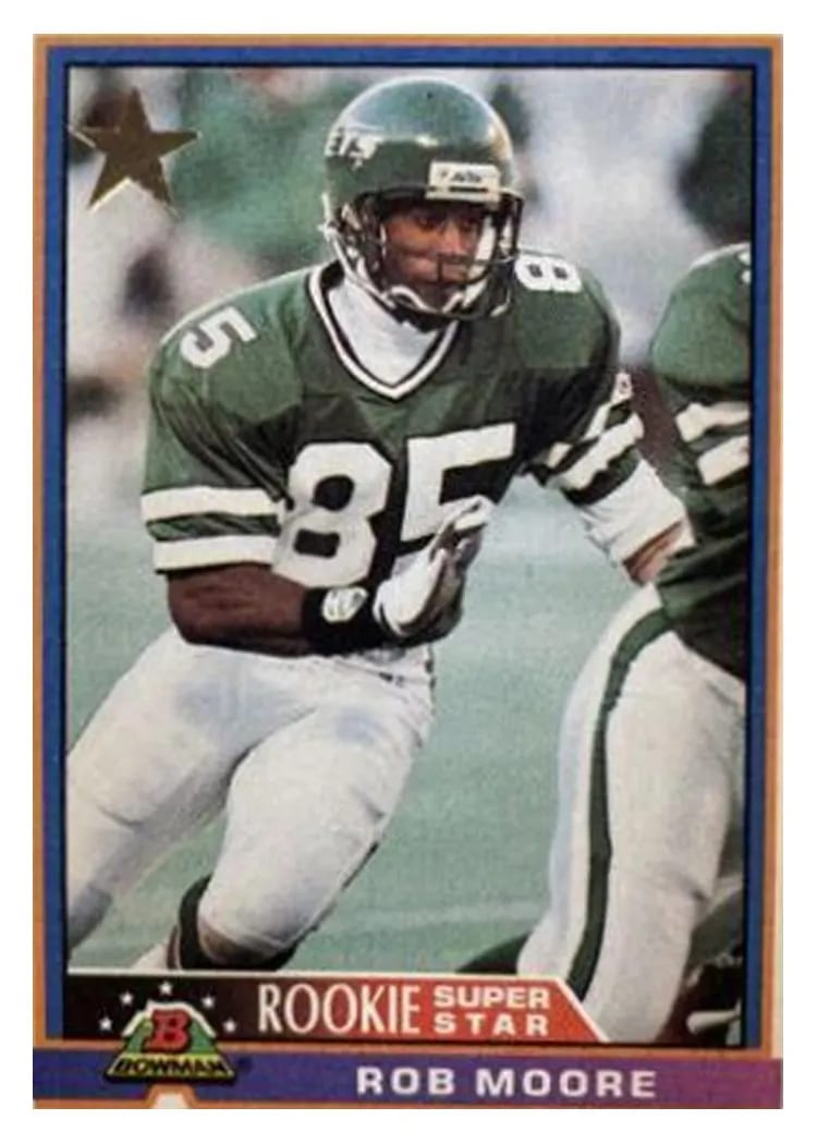 1991 Bowman Rob Moore #7 card