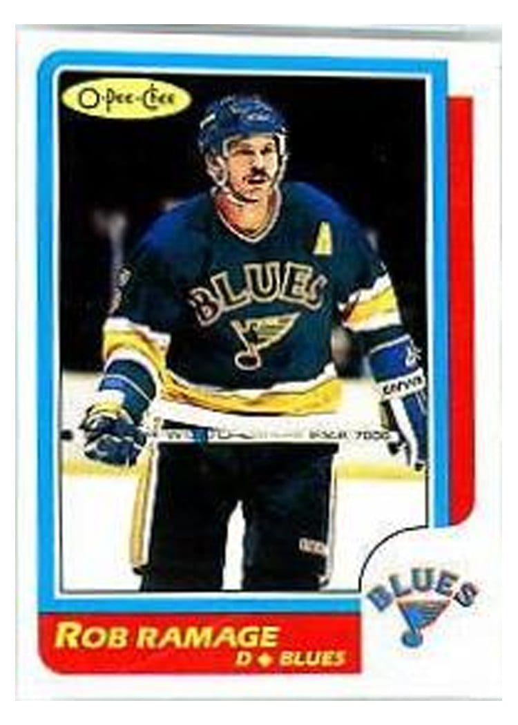 1986 O-Pee-Chee Rob Ramage #17 card