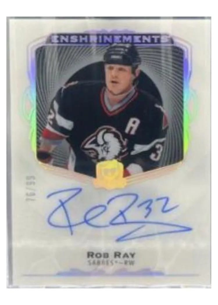 2021-22 Upper Deck The Cup Enshrinements Rob Ray #E-RR card