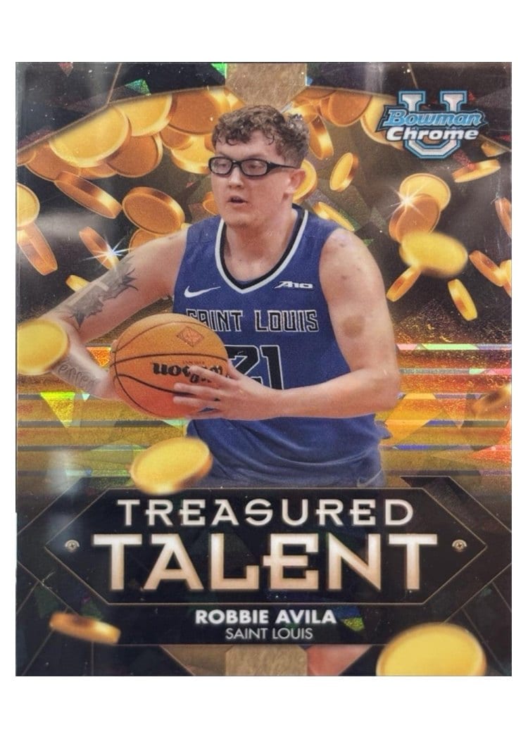 2024-25 Bowman University Chrome Sapphire Treasured Talent Robbie Avila #TT-5 card