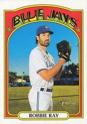 2021 Topps Heritage Base Set Robbie Ray #358 card