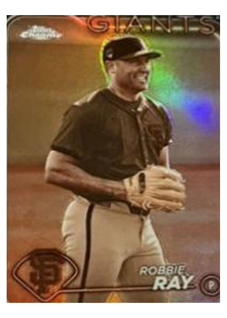 2024 Topps Chrome Base Set Robbie Ray Sepia Refractor #106 card
