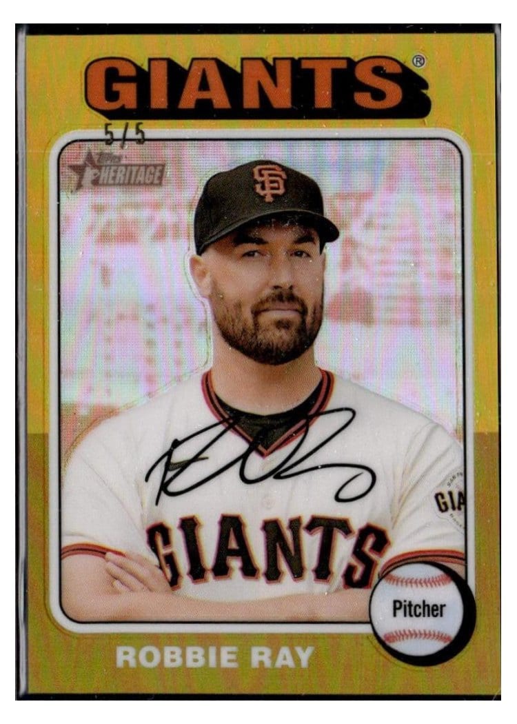 2024 Topps Heritage Base Set Robbie Ray #585 card