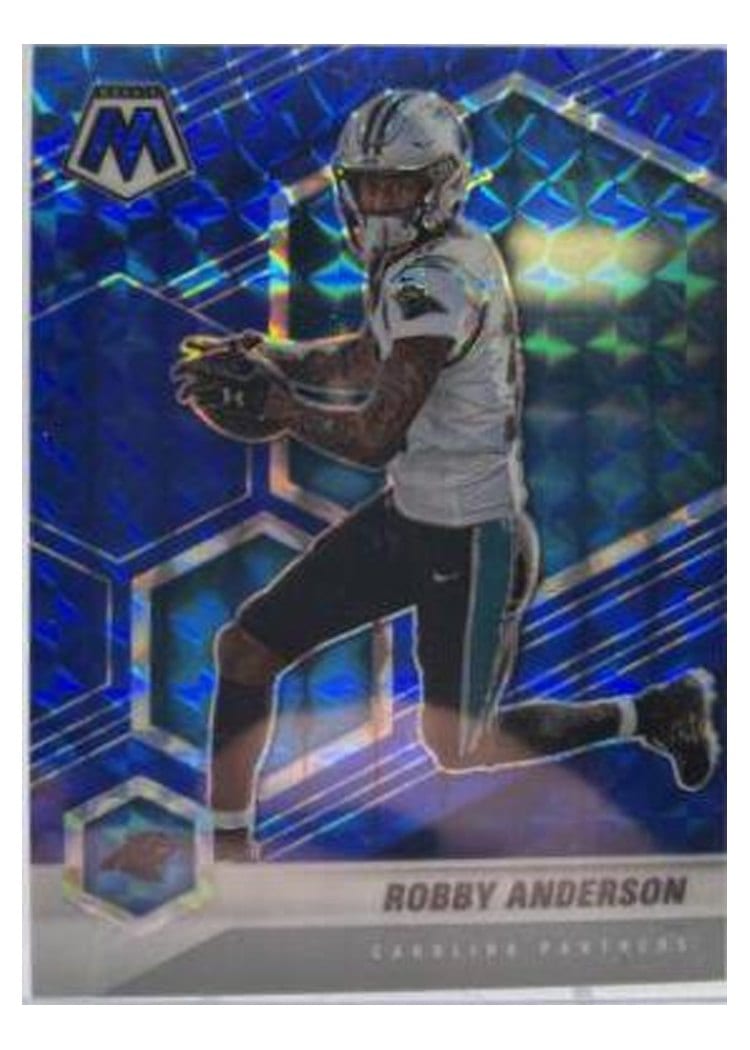 2021 Panini Mosaic Base Set Robby Anderson Blue Mosaic #37 card