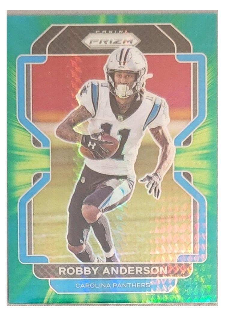 2021 Panini Prizm Base Set Robby Anderson Hyper Prizm #312 card
