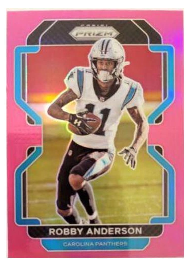 2021 Panini Prizm Base Set Robby Anderson Pink Prizm #312 card
