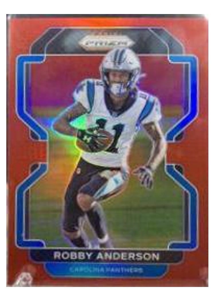 2021 Panini Prizm Base Set Robby Anderson Red Prizm #312 card