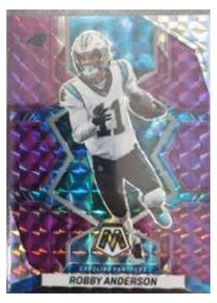 2022 Panini Mosaic Base Set Robby Anderson Purple #30 card