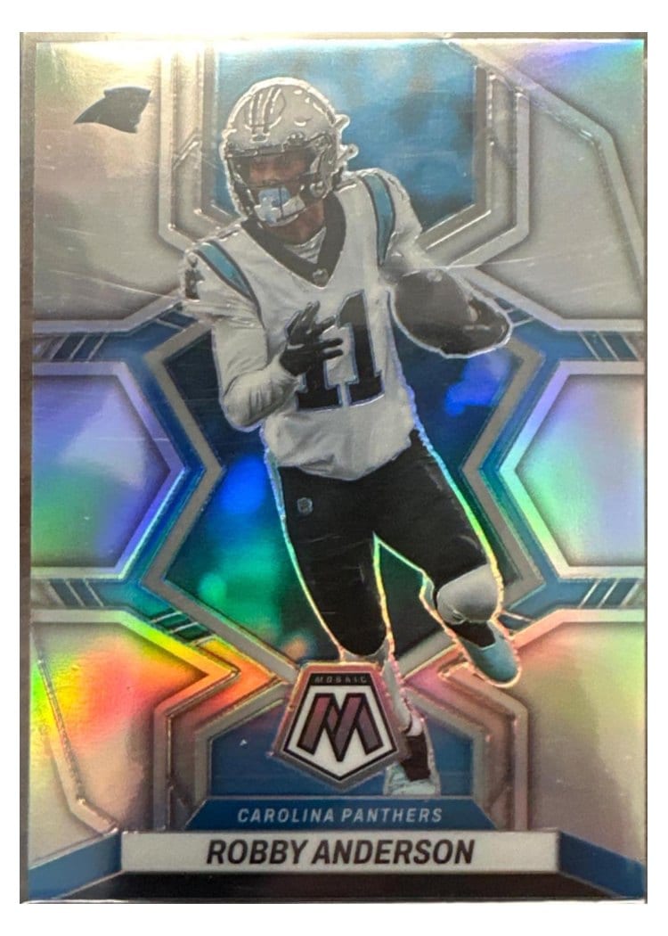 2022 Panini Mosaic Base Set Robby Anderson Silver #30 card