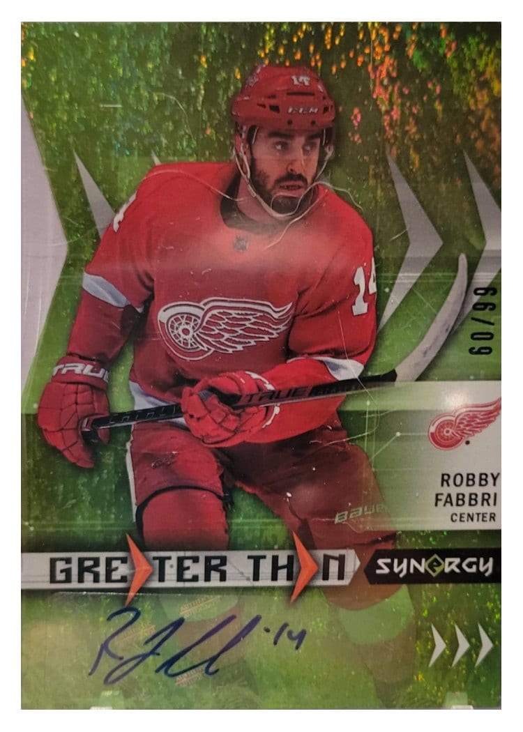 2023-24 Upper Deck Synergy Greater Than Signatures Robby Fabbri #GT-RF card
