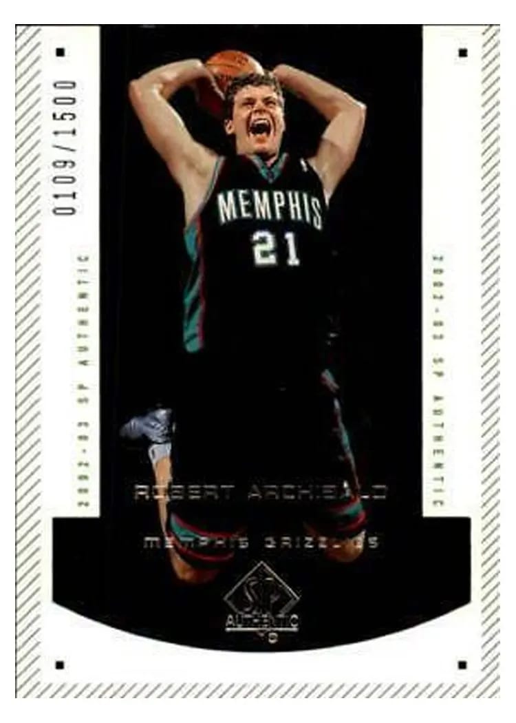 2002 SP Authentic Robert Archibald #189 card