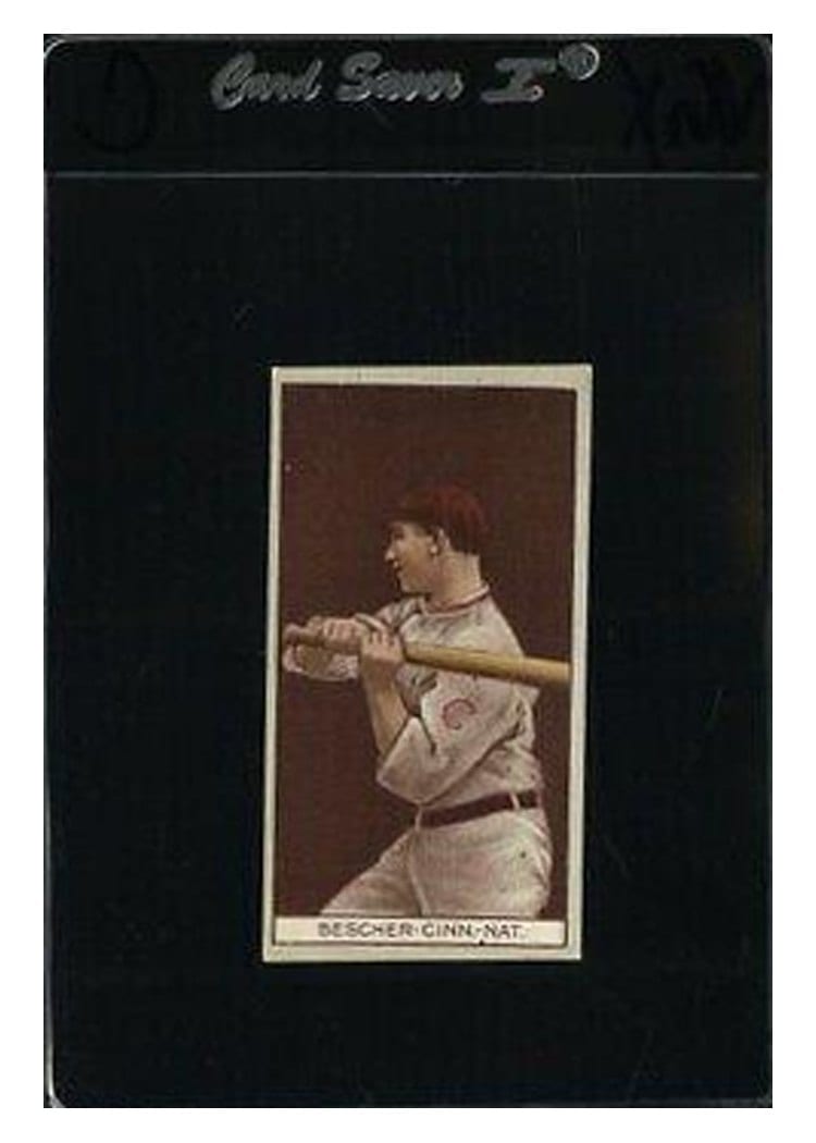 1912 T207 Brown Background Robert Bescher card