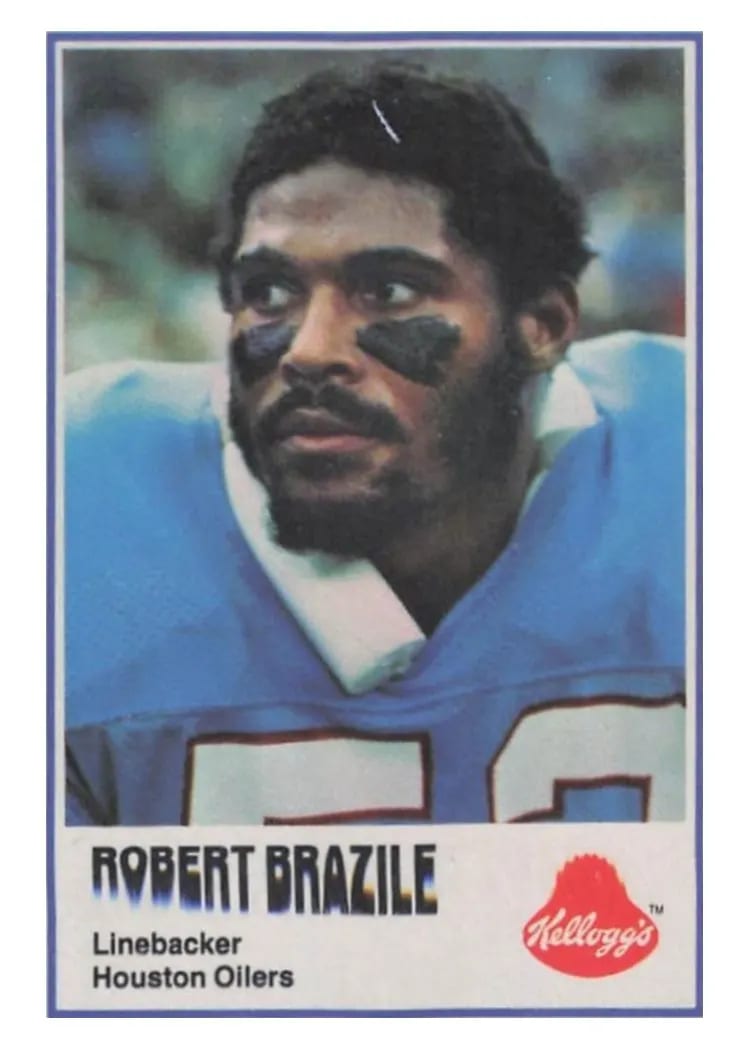 1982 Kellogg's Robert Brazile card