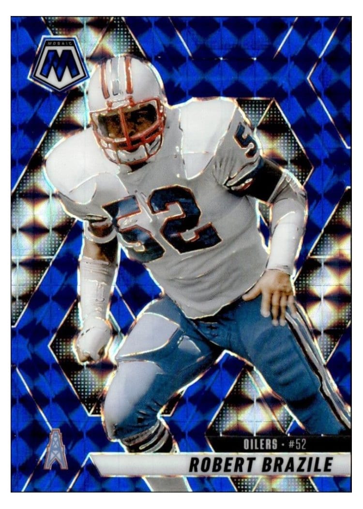 2025 Panini Mosaic Base Set Robert Brazile Blue #132 card