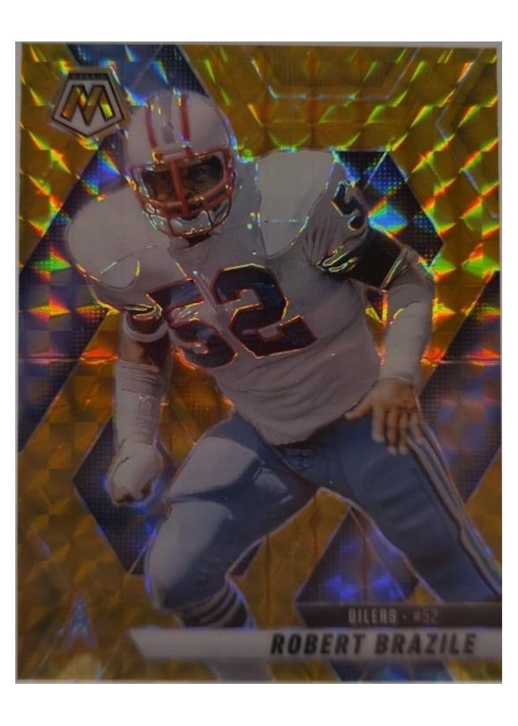 2025 Panini Mosaic Base Set Robert Brazile Gold #132 card
