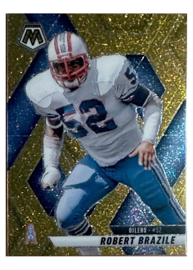 2025 Panini Mosaic Base Set Robert Brazile Gold Glitter #132