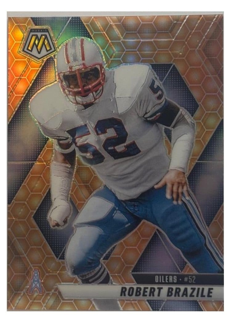 2025 Panini Mosaic Base Set Robert Brazile Honeycomb #132