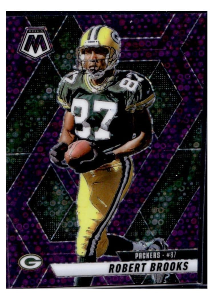 2025 Panini Mosaic Base Set Robert Brooks No Huddle Purple #6 card
