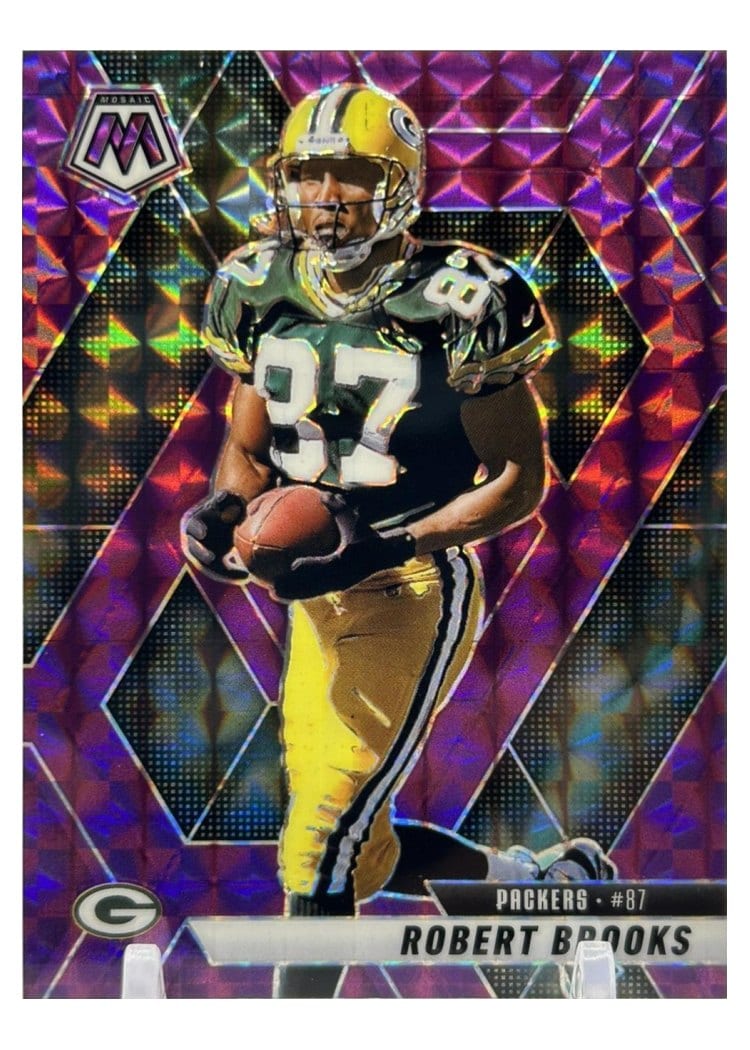 2025 Panini Mosaic Base Set Robert Brooks Purple #6 card