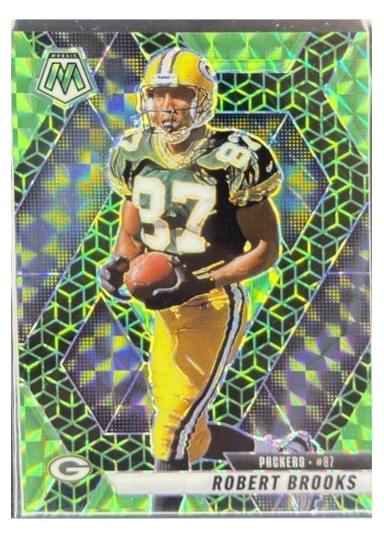 2025 Panini Mosaic Base Set Robert Brooks Green Spectris #6 card