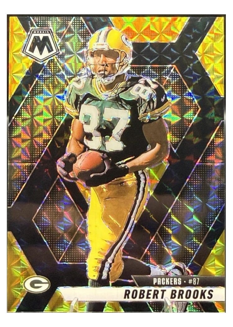 2025 Panini Mosaic Base Set Robert Brooks Choice Black Gold #6 card