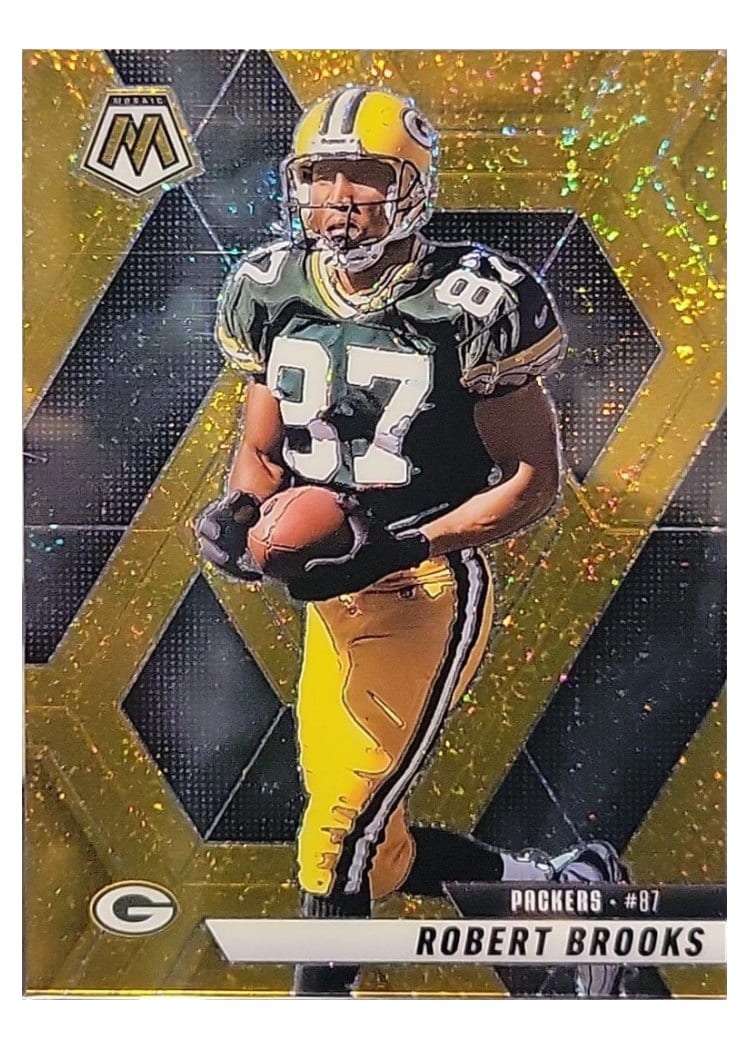 2025 Panini Mosaic Base Set Robert Brooks Gold Glitter #6 card