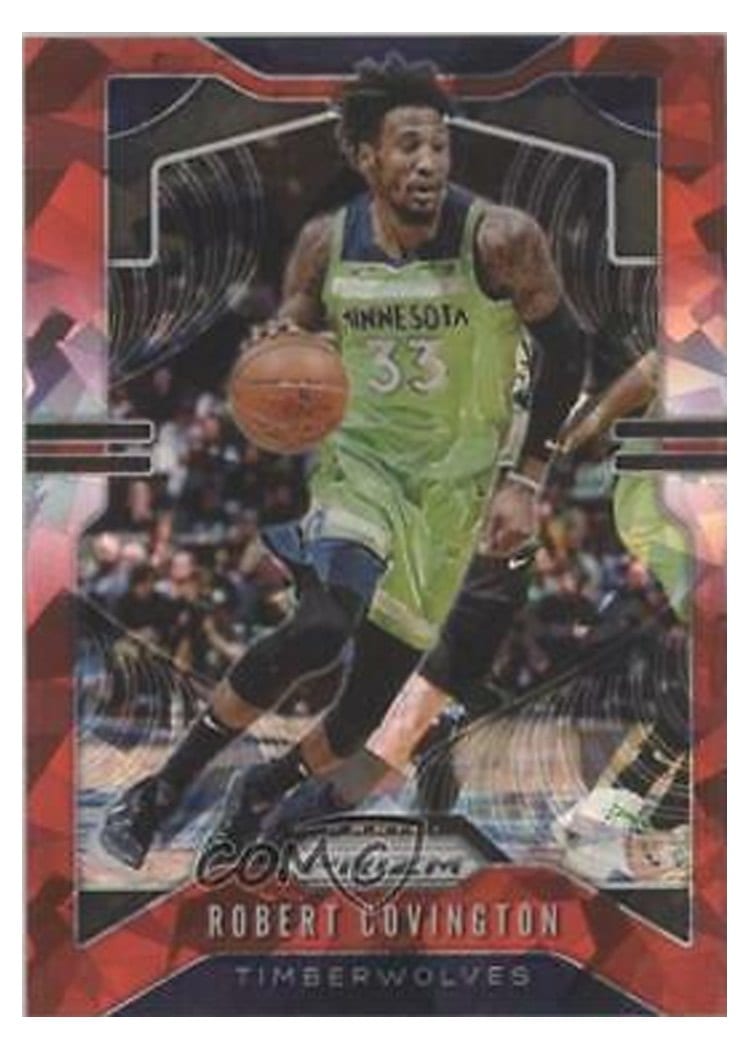 2019-20 Panini Prizm Base Set Robert Covington Red Ice Prizm #166 card