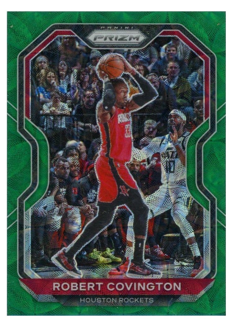 2020-21 Panini Prizm Base Set Robert Covington Choice Green Prizm #8