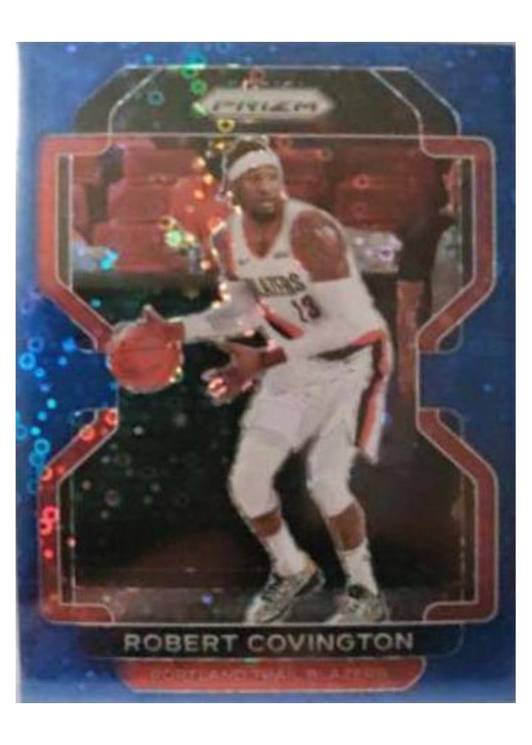 2021-22 Panini Prizm Base Set Robert Covington Fast Break Blue Prizm #233 card