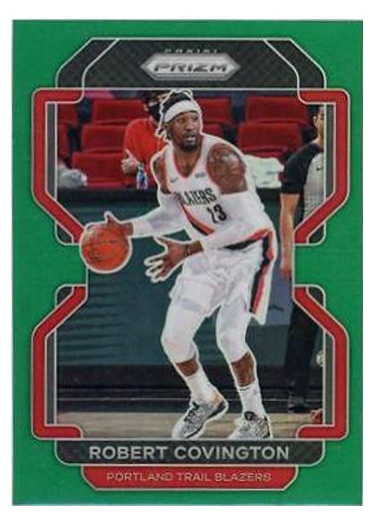 2021-22 Panini Prizm Base Set Robert Covington Green Prizm #233 card
