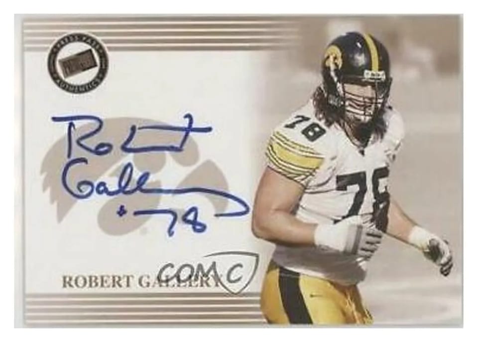 2004 Press Pass Autograph Robert Gallery Bronze card