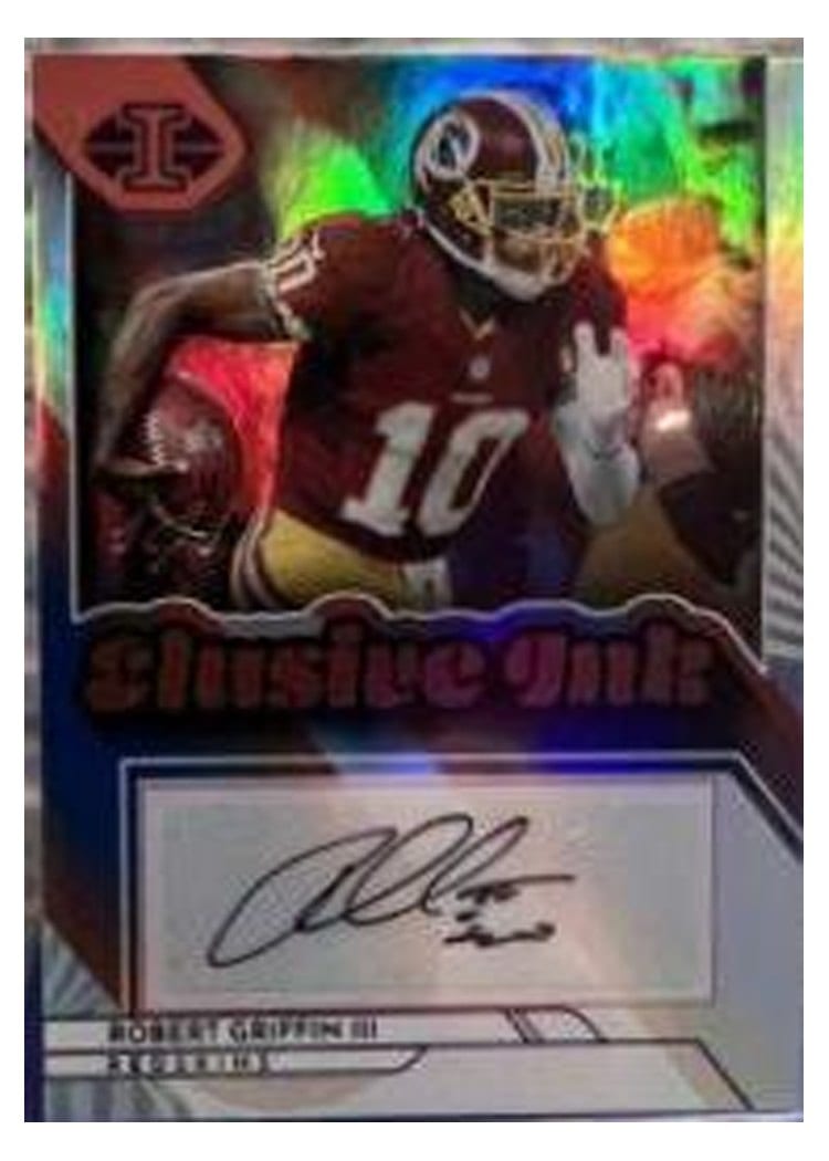 2022 Panini Illusions Elusive Ink Robert Griffin III #EI-RG card