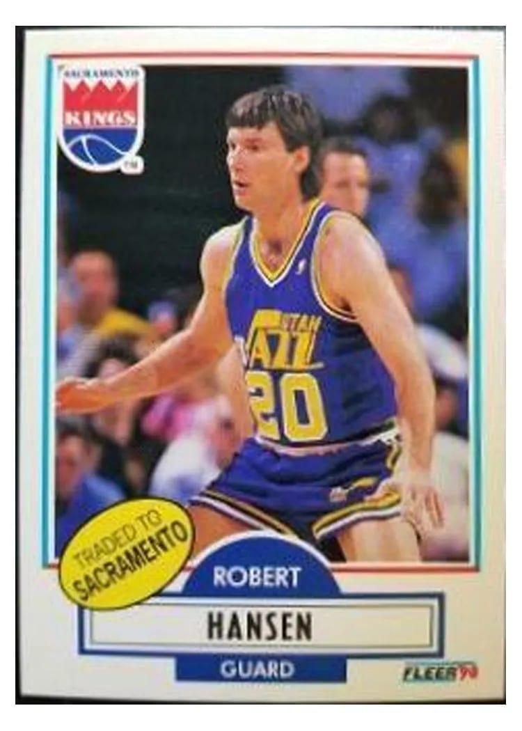 1990 Fleer Robert Hansen #186 card