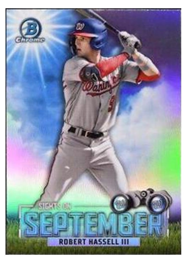 2023 Bowman Sights on September Robert Hassell III. #SOS-13 card