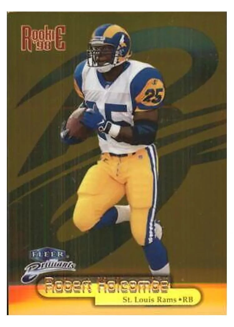 1998 Fleer Brilliants Robert Holcombe #129G card