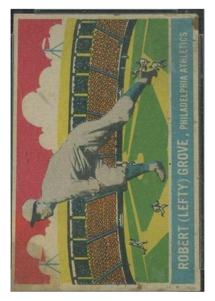 1933 DeLong Robert Lefty Grove #23 card
