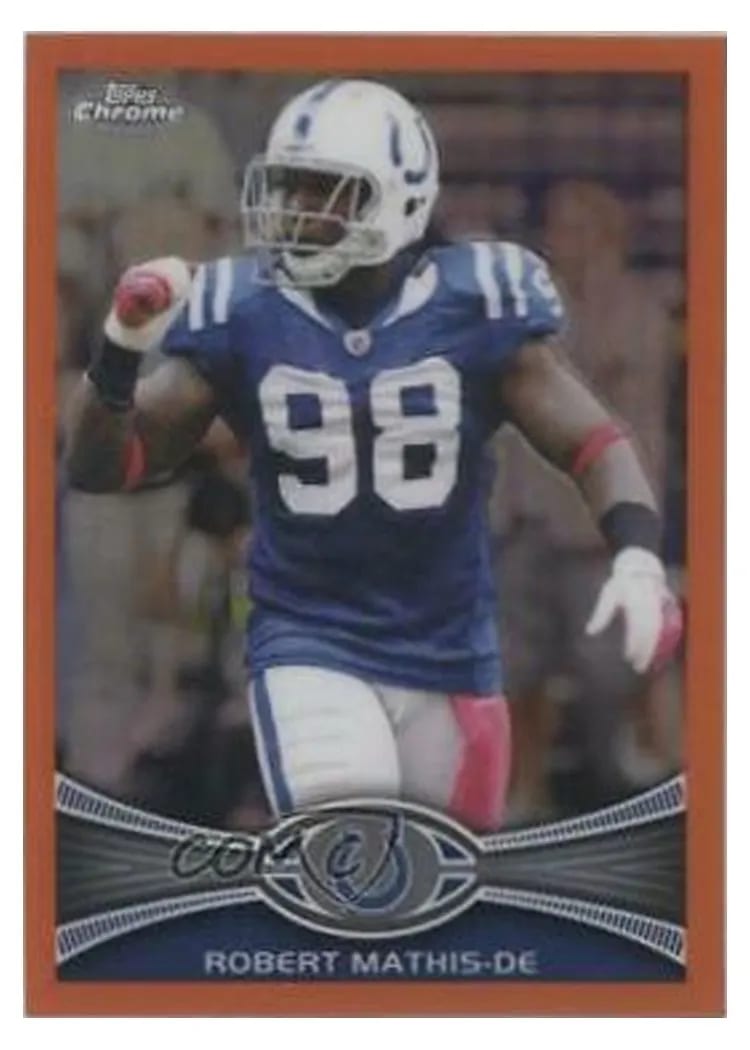 2012 Topps Chrome Robert Mathis #5 card
