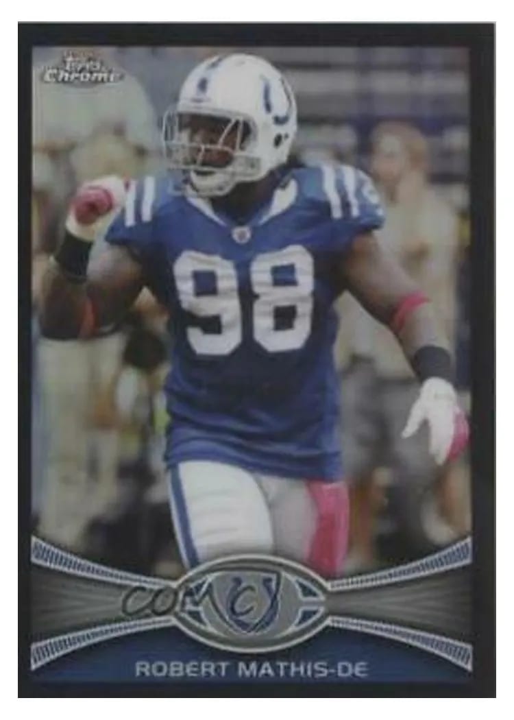 2012 Topps Chrome Robert Mathis #5 card
