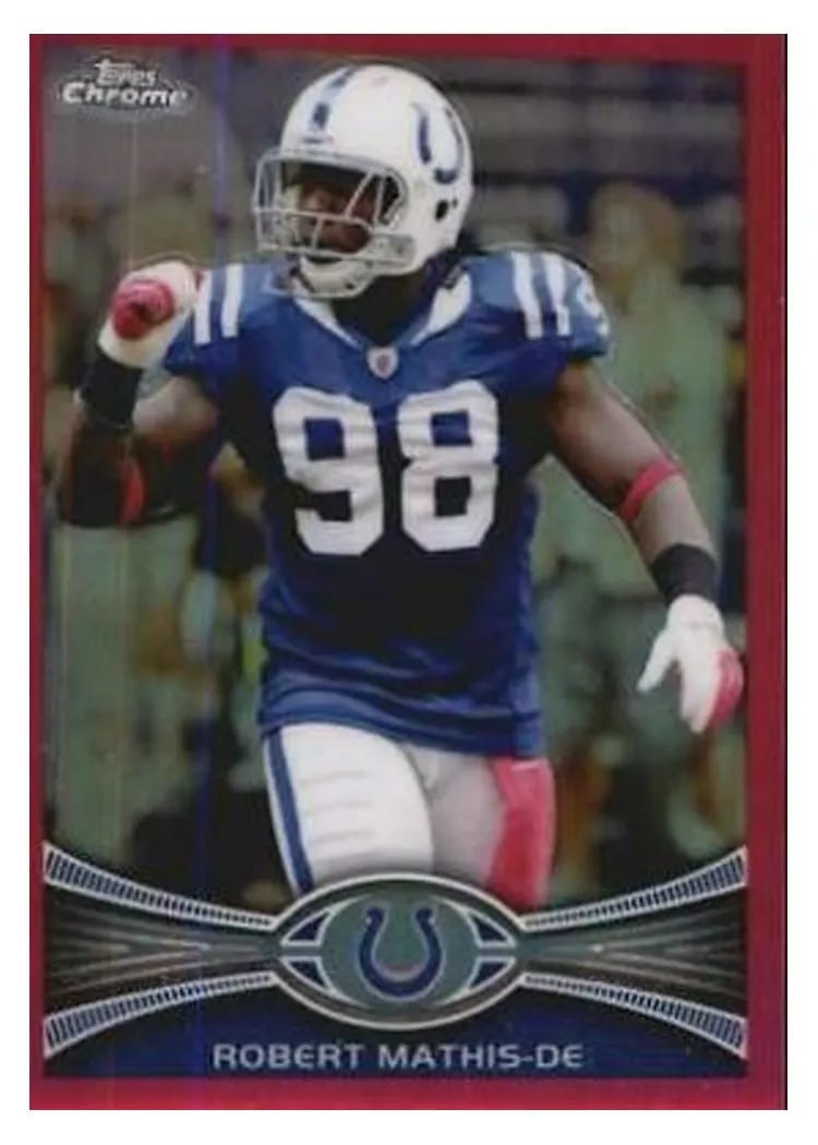 2012 Topps Chrome Robert Mathis #5 card