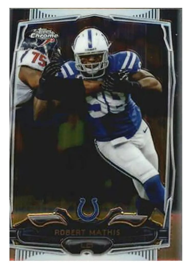 2014 Topps Chrome Mini Robert Mathis #80 card