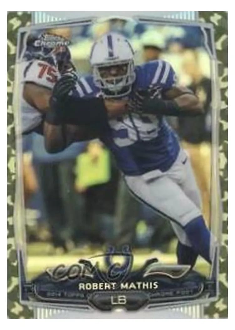 2014 Topps Chrome Mini Robert Mathis #80 card
