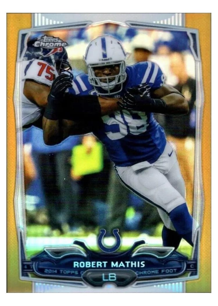 2014 Topps Chrome Mini Robert Mathis #80 card
