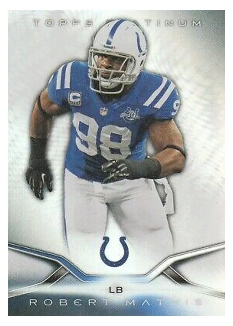 2014 Topps Platinum Robert Mathis #72 card
