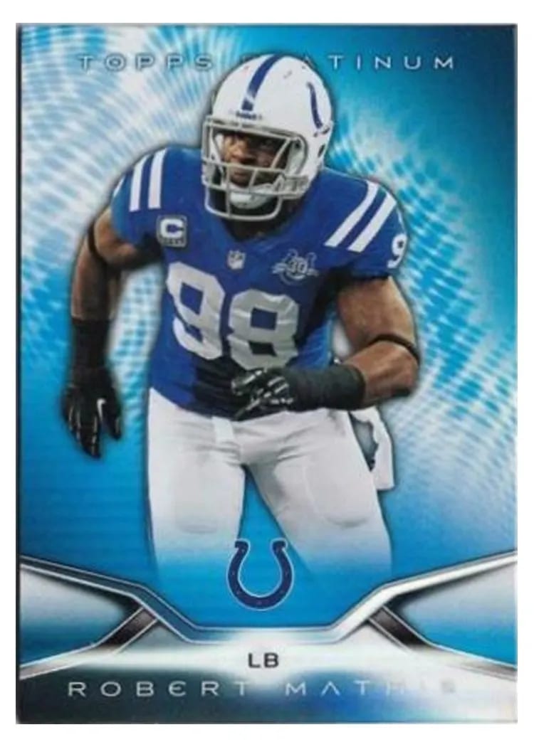 2014 Topps Platinum Robert Mathis #72 card